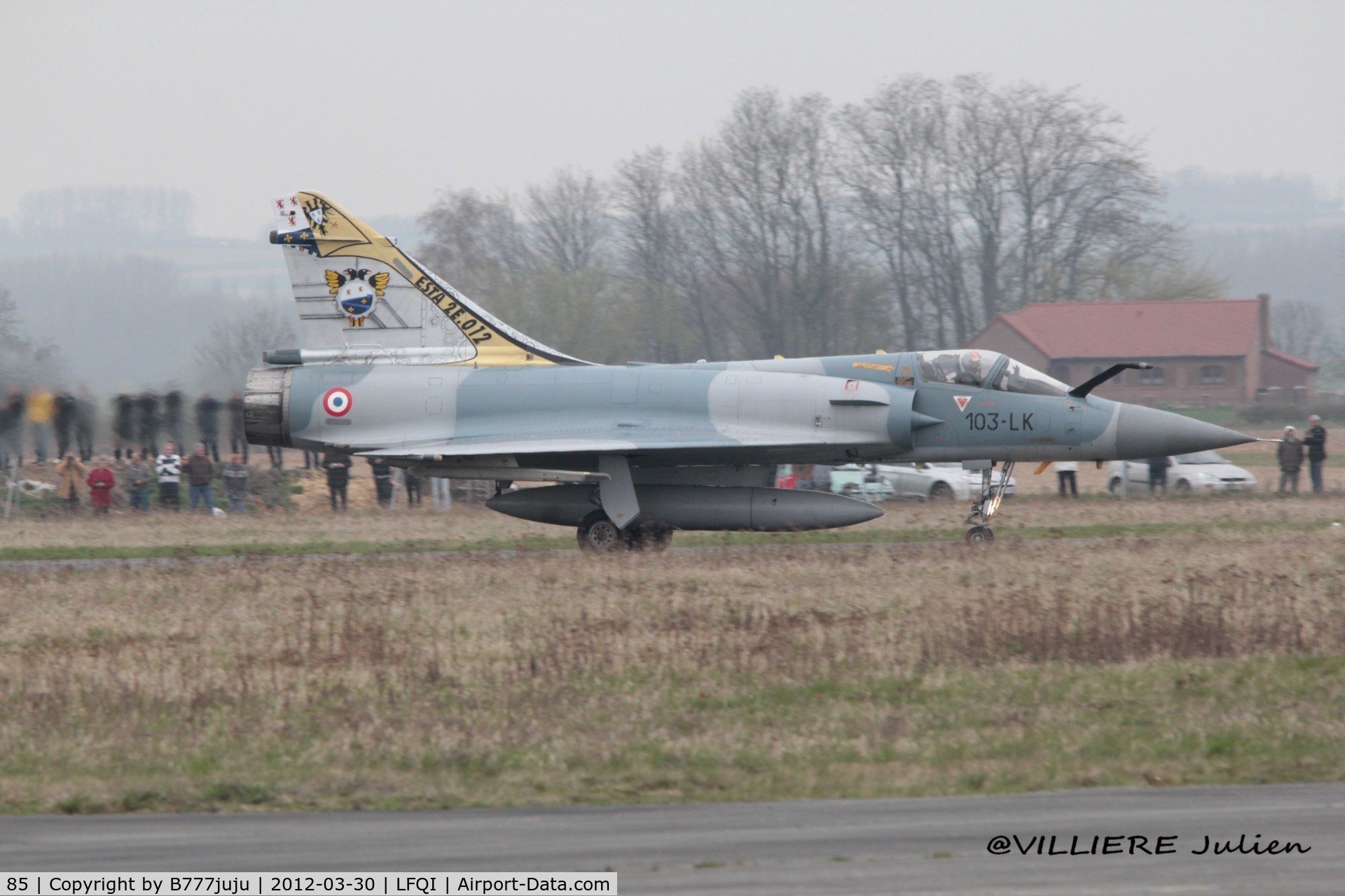 85, Dassault Mirage 2000C C/N 333, on transit at Cambrai for dissolution off 1/12 Cambrésis