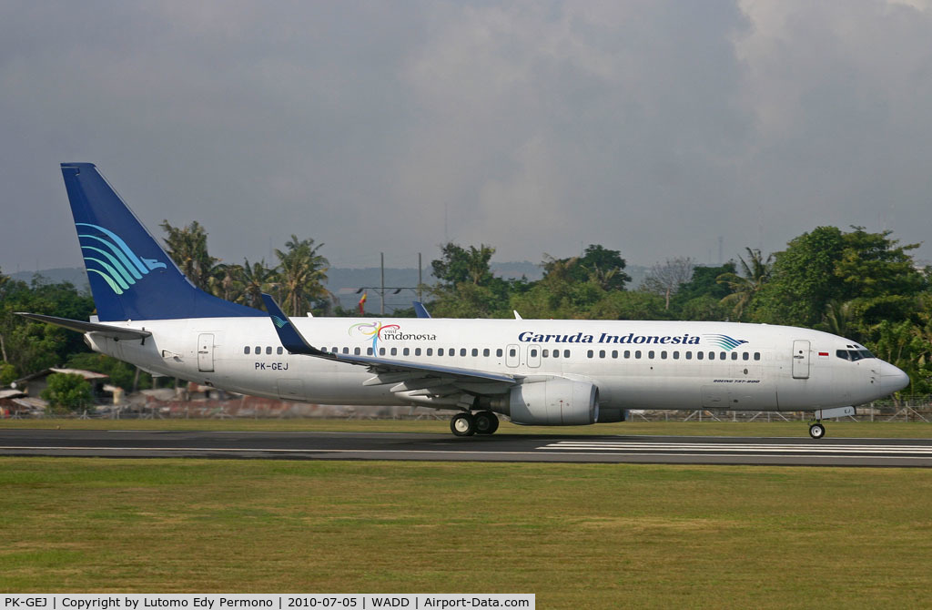 PK-GEJ, 2002 Boeing 737-86N C/N 33003, Garuda Indonesia