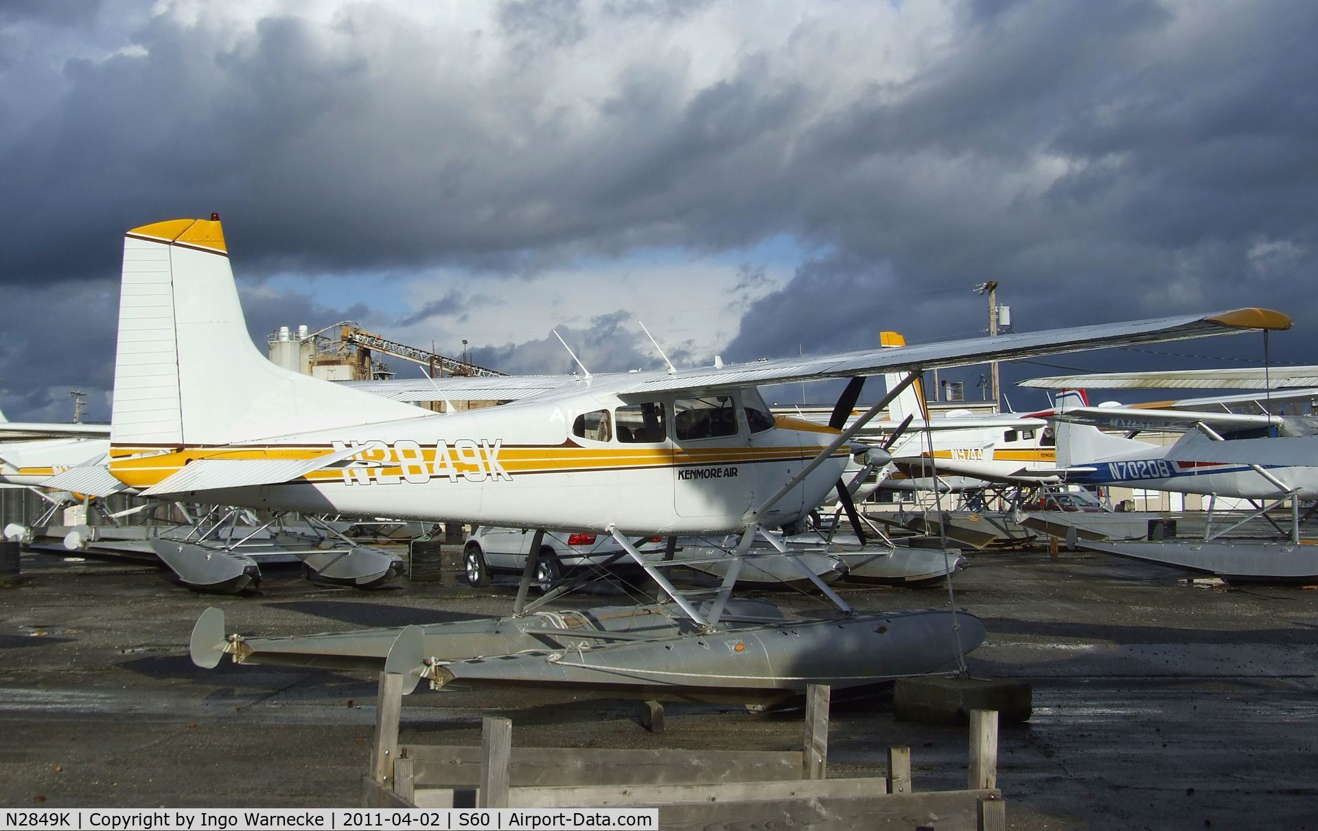 N2849K, 1979 Cessna 180K Skywagon C/N 18053096, Cessna 180K Skywagon on floats at Kenmore Air Harbor, Kenmore WA
