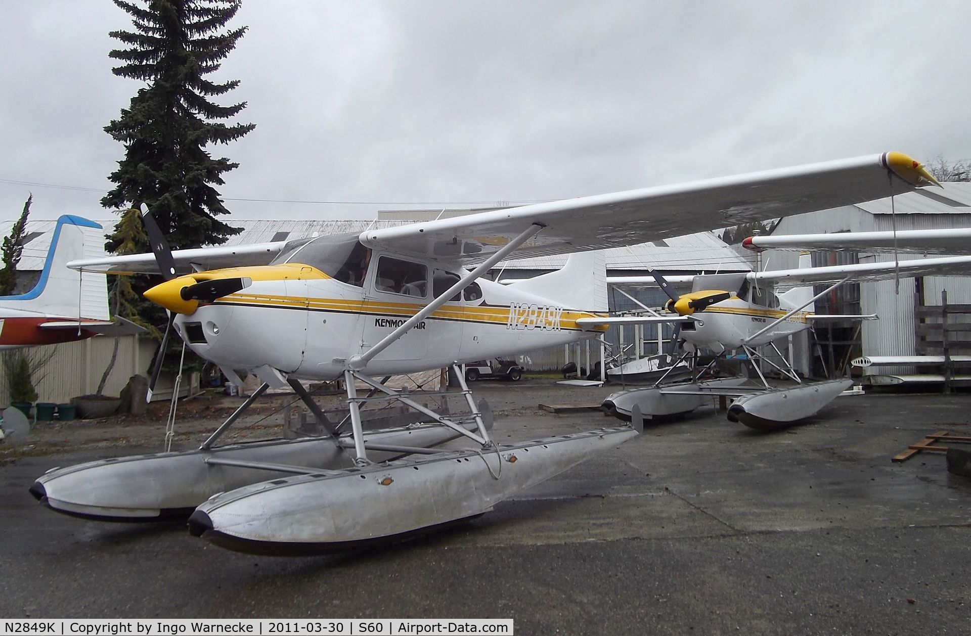 N2849K, 1979 Cessna 180K Skywagon C/N 18053096, Cessna 180k Skywagon on floats at Kenmore Air Harbor, Kenmore WA