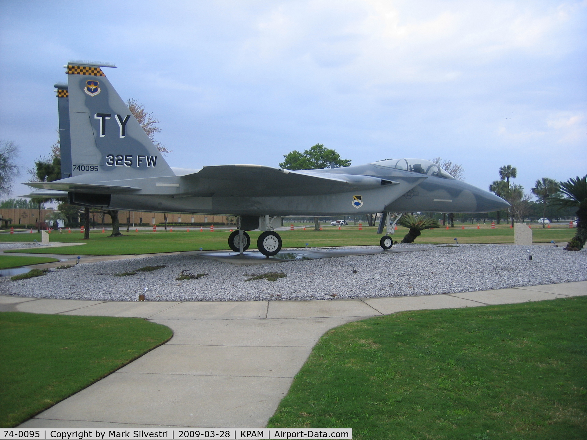 74-0095, 1974 McDonnell Douglas F-15A Eagle C/N 0069/A056, On Display at Tyndall AFB