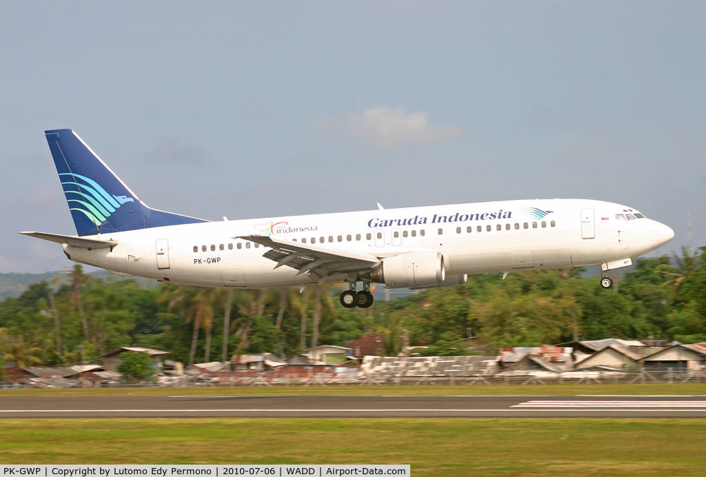 PK-GWP, 1993 Boeing 737-4U3 C/N 25718 LN:2548, Garuda Indonesia