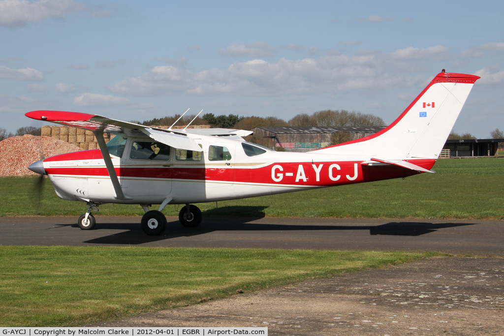 G-AYCJ, 1968 Cessna TP206D Turbo Super Skylane C/N T206-0552, Cessna TP206D Super Skylane, Breighton Airfield's 2012 April Fools Fly-In.
