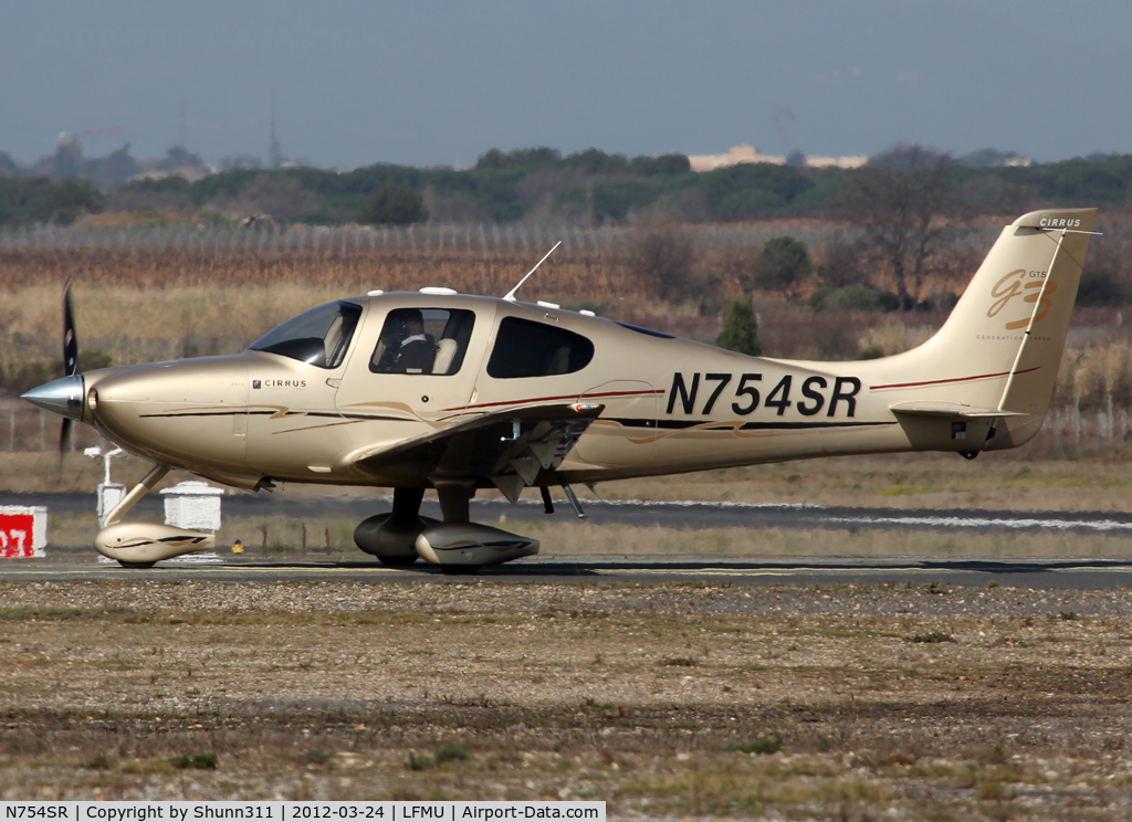 N754SR, 2007 Cirrus SR22 C/N 2629, Arriving from flight...