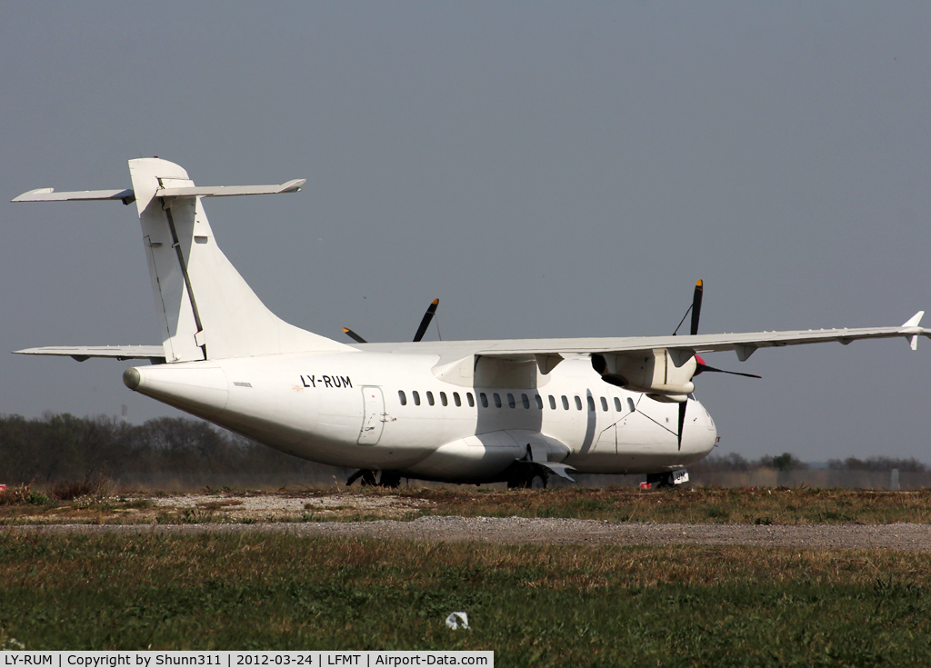 LY-RUM, 1986 ATR 42-300 C/N 010, Stored in all white...