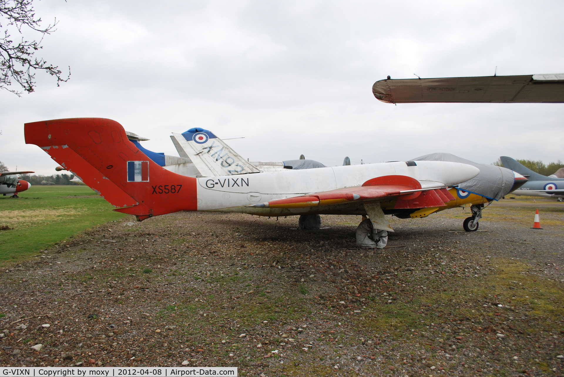 G-VIXN, 1965 De Havilland DH-110 Sea Vixen D.3 C/N 10145, Sea Vixen D.3 (XS587) at the Gatwick Aviation Museum