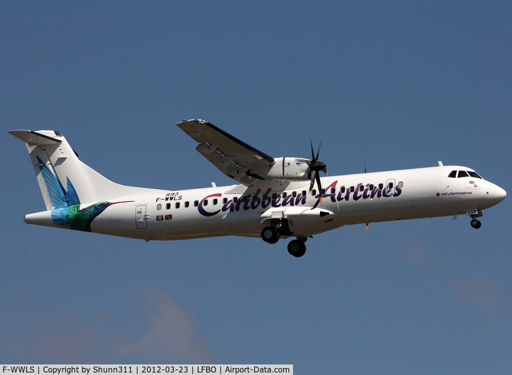 F-WWLS, 2012 ATR 72-600 C/N 993, C/n 993 - To be 9Y-TTD