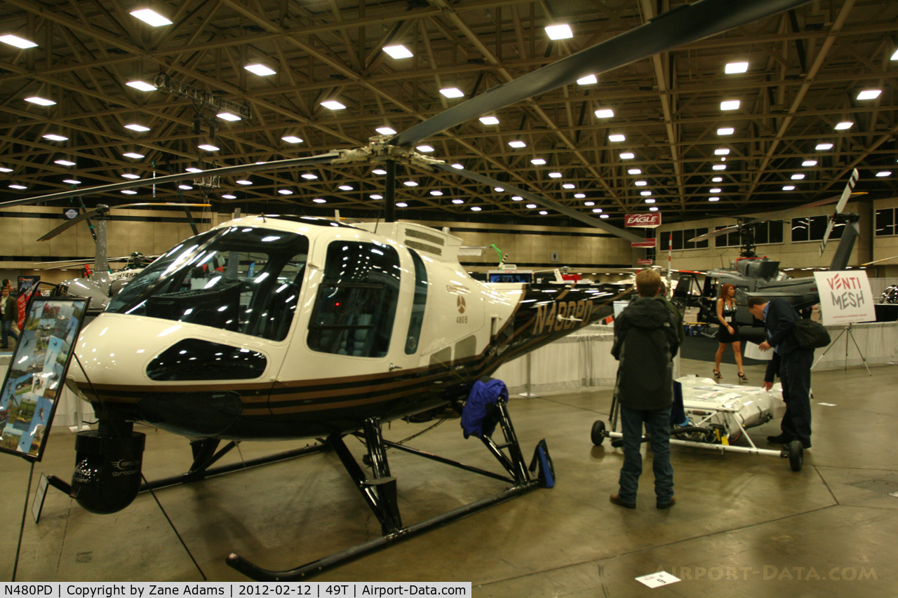 N480PD, 2005 Enstrom 480B C/N 5080, On display at Heli-Expo - 2012 - Dallas, Tx