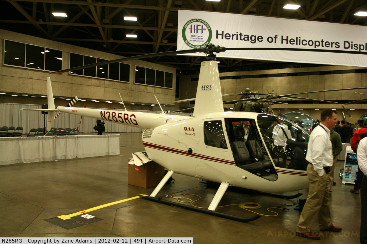 N285RG, 2006 Robinson R44 II C/N 11323, On display at Heli-Expo - 2012 - Dallas, Tx