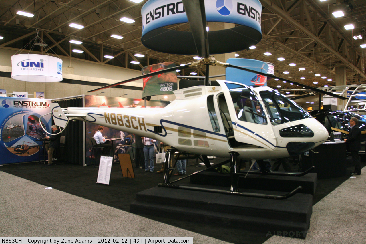 N883CH, 2009 Enstrom 480B C/N 5135, On display at Heli-Expo - 2012 - Dallas, Tx