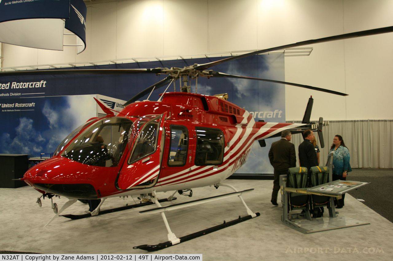 N32AT, Bell 407 C/N 54025, On display at Heli-Expo - 2012 - Dallas, Tx