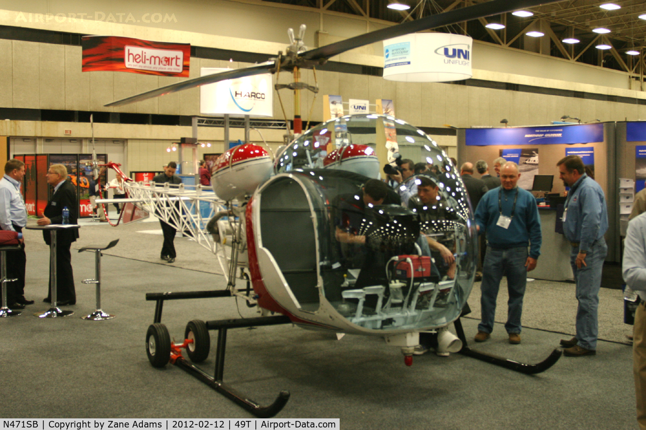 N471SB, 2011 Scotts Helicopter Service SB-47 C/N 0000, On display at Heli-Expo - 2012 - Dallas, Tx