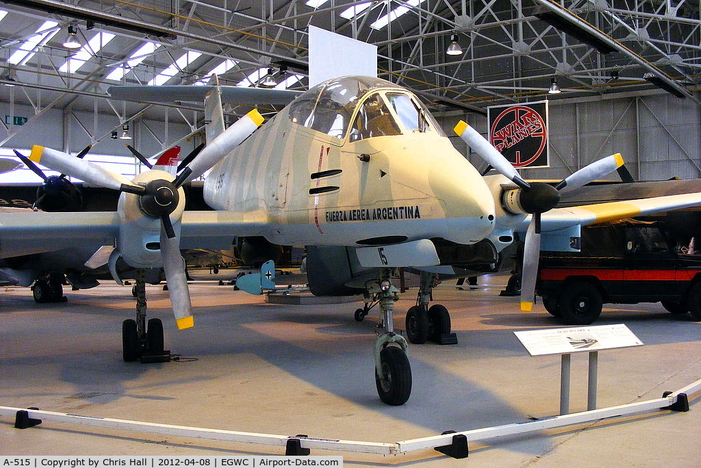 A-515, FMA IA-58A Pucará C/N 018, one of the five Pucara's that survived the Falkland war and shipped back to the UK
