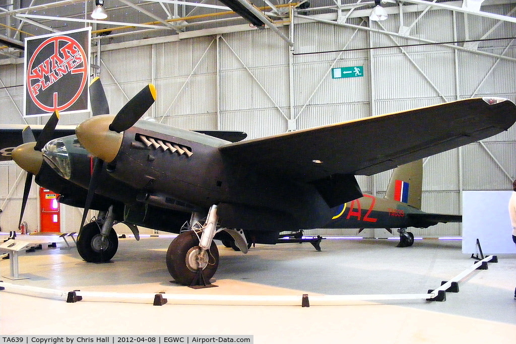 TA639, 1945 De Havilland DH-98 Mosquito TT.35 C/N Not found TA639, at the RAF Museum, Cosford