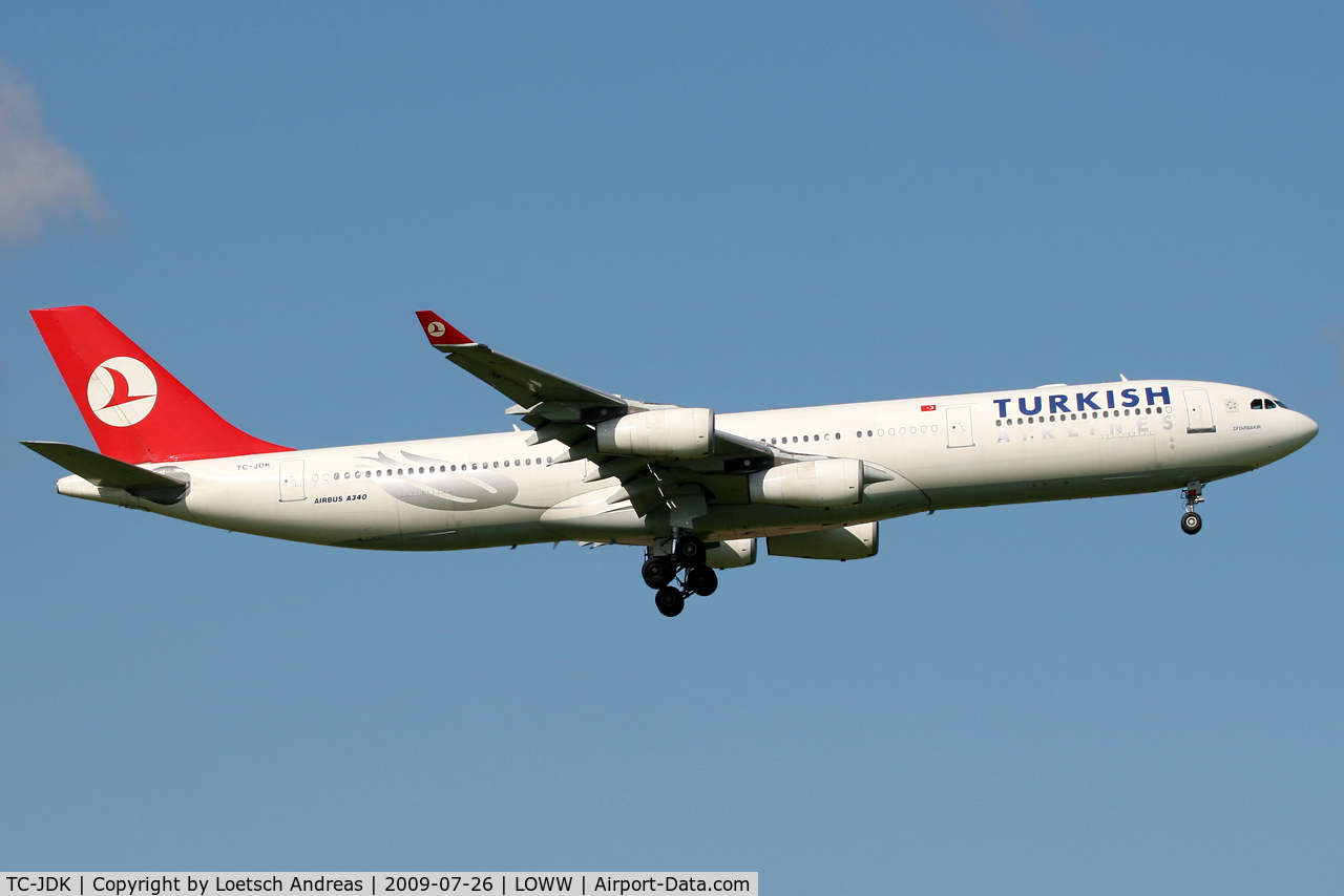 TC-JDK, 1993 Airbus A340-311 C/N 025, Turkish Airlines