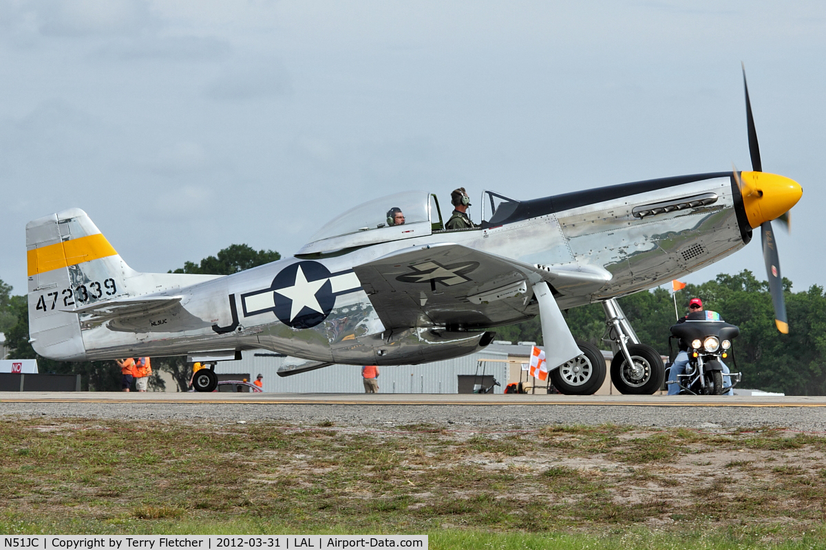 N51JC, 1944 North American P-51D Mustang C/N 122-38798, 1944 North American/aero Classics P-51D, c/n: 44-72339 at 2012 Sun N Fun