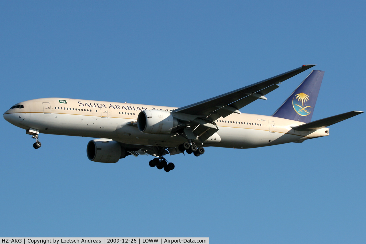 HZ-AKG, 1998 Boeing 777-268/ER C/N 28350, Saudi Arabian Airlines
