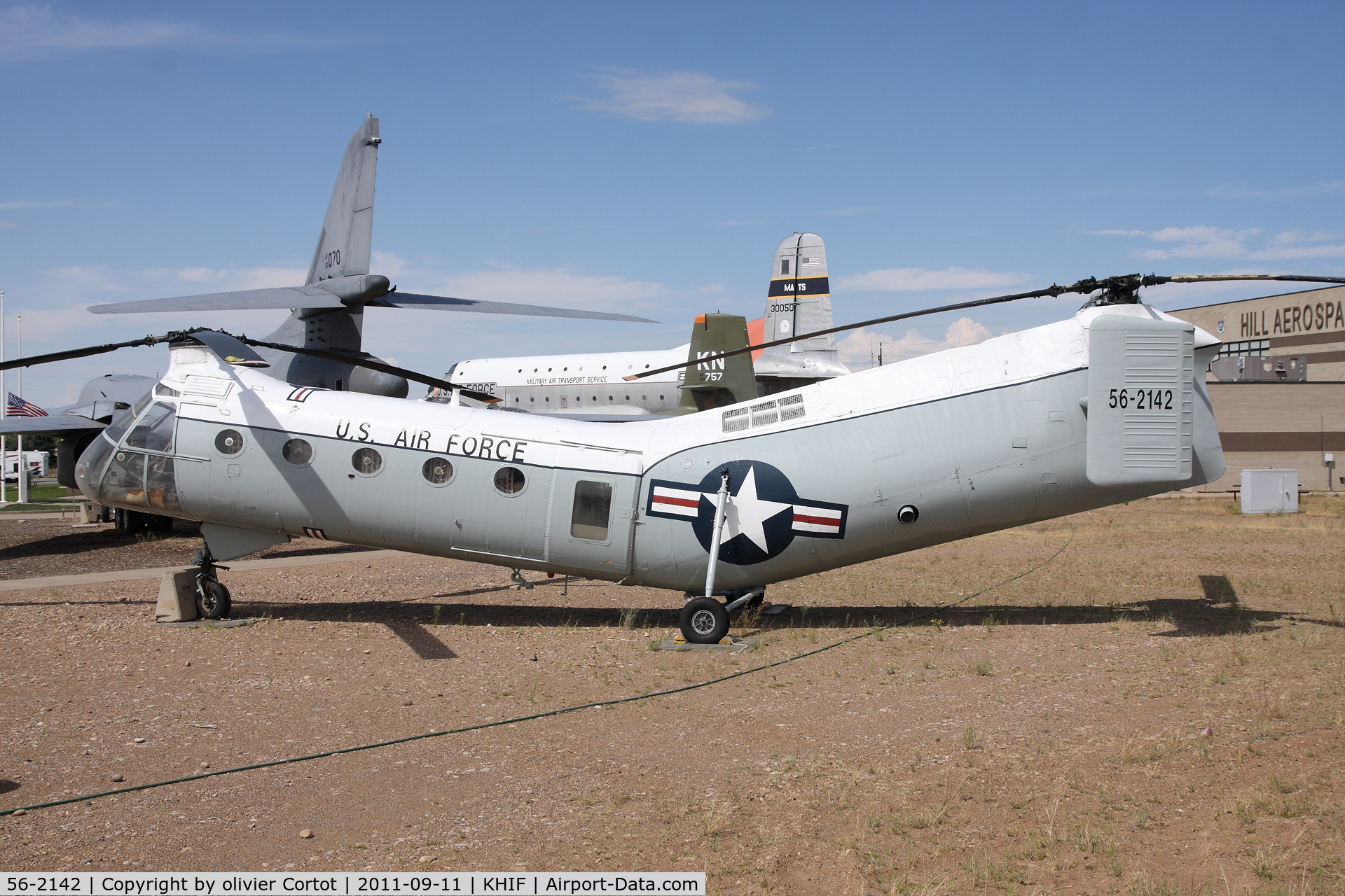 56-2142, 1956 Piasecki H-21C Shawnee C/N C.304, Hill AFB
