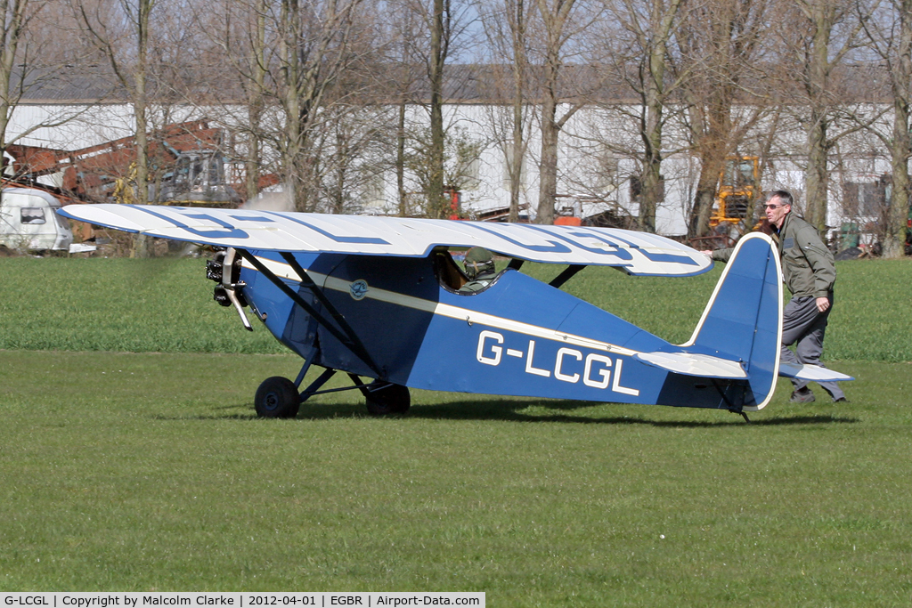 G-LCGL, 1993 Comper CLA7 Swift Replica C/N PFA 103-11089, Comper GLA7 Swift, Breighton Airfield's 2012 April Fools Fly-In.