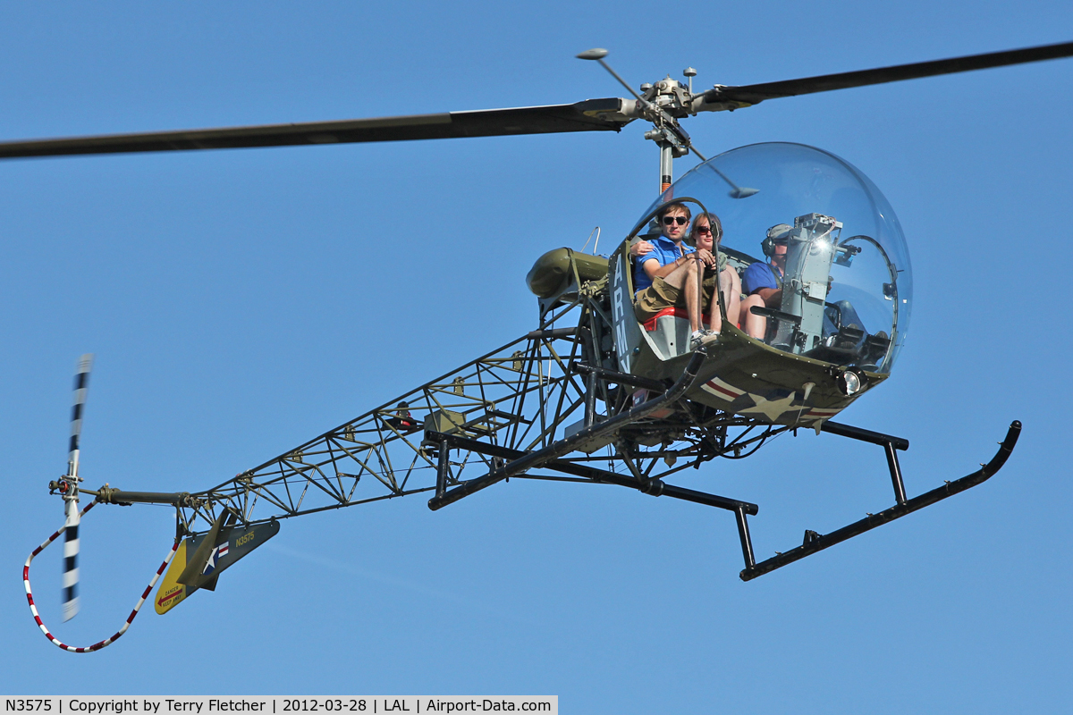 N3575, Bell 47D-1 C/N K-7032, Bell 47D1, c/n: K-7032 giving pleasure rides at 2012 Sun N Fun