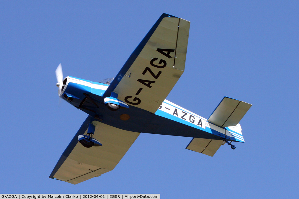 G-AZGA, 1959 Jodel D-120A Paris-Nice C/N 144, Wassmer D-120 Paris-Nice, Breighton Airfield's 2012 April Fools Fly-In.