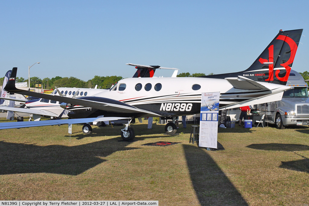N8139G, Hawker Beechcraft Corp C90GTI King Air C/N LJ-2039, Static Exhibit at 2012 Sun N Fun