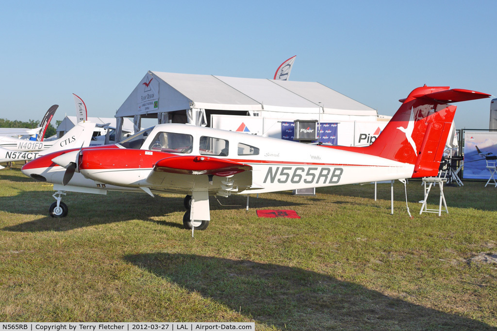 N565RB, 2012 Piper PA-44-180 Seminole C/N 4496307, Static exhibit at 2012 Sun N Fun