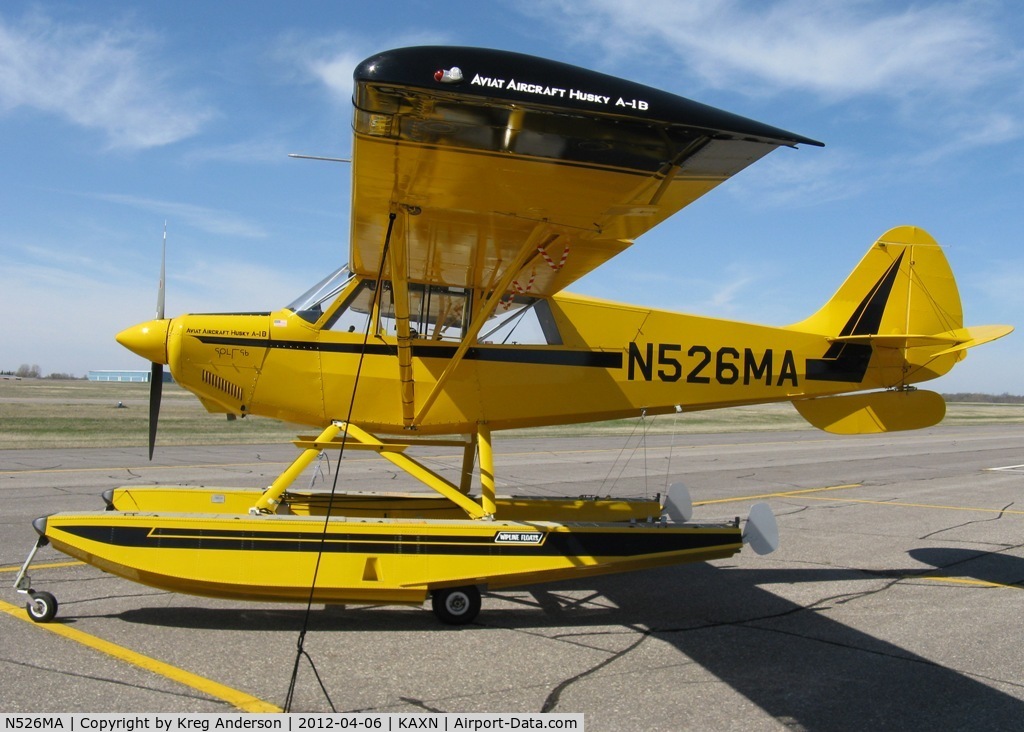 N526MA, 2001 Aviat A-1B Husky C/N 2142, Aviat A-1B Husky equipped with floats.