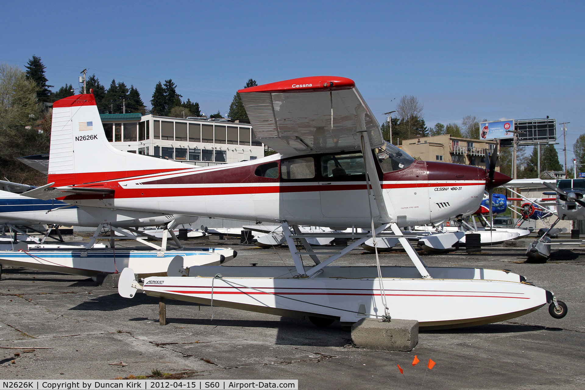 N2626K, 1979 Cessna 180K Skywagon C/N 18053019, Spring at Kenmore Air Harbor