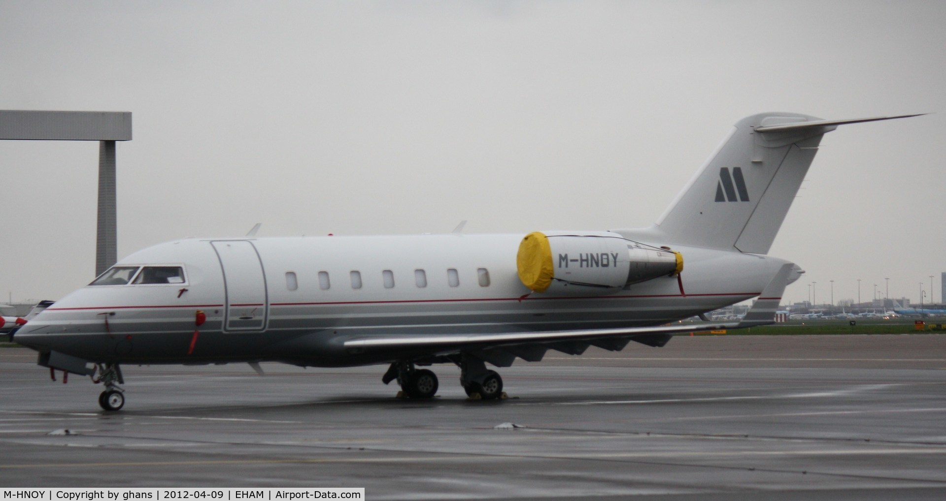 M-HNOY, 2009 Bombardier Challenger 605 (CL-600-2B16) C/N 5840, Parked @ SPL-East