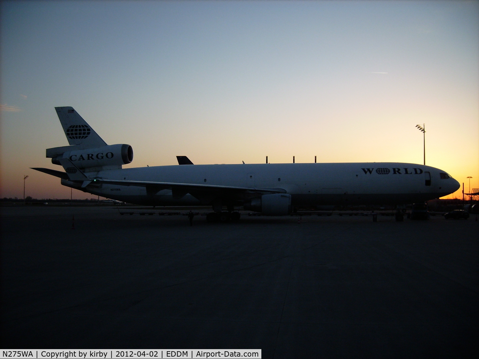 N275WA, 1995 McDonnell Douglas MD-11CF C/N 48631, April 2012, MUC