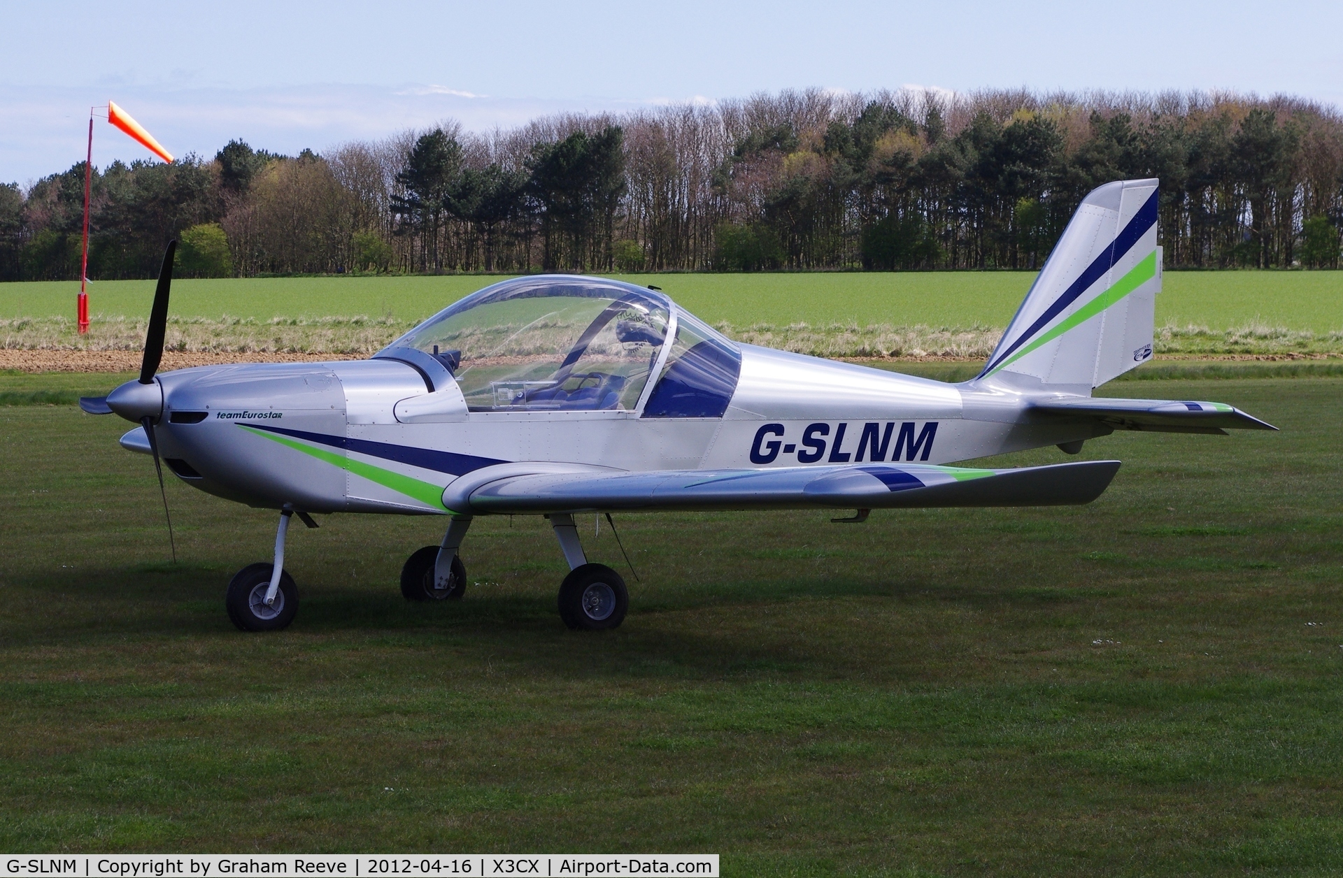 G-SLNM, 2010 Cosmik EV-97 TeamEurostar UK C/N 3717, Parked at Northrepps