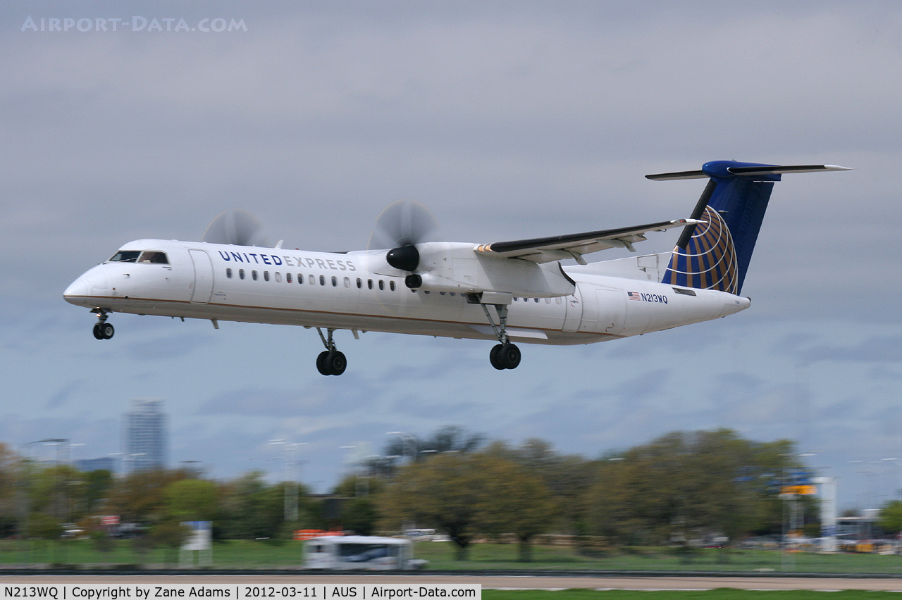 N213WQ, 2008 Bombardier DHC-8-402 Dash 8 C/N 4213, At Austin-Bergstrom Airport - Austin, TX