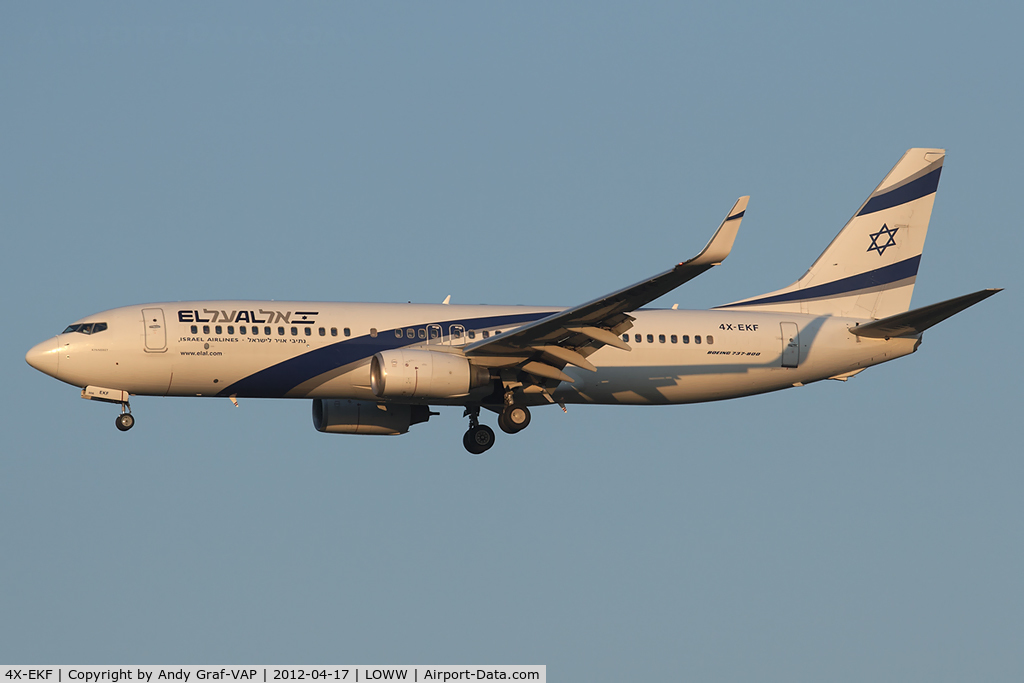 4X-EKF, 2008 Boeing 737-8HX C/N 29638, El Al 737-800