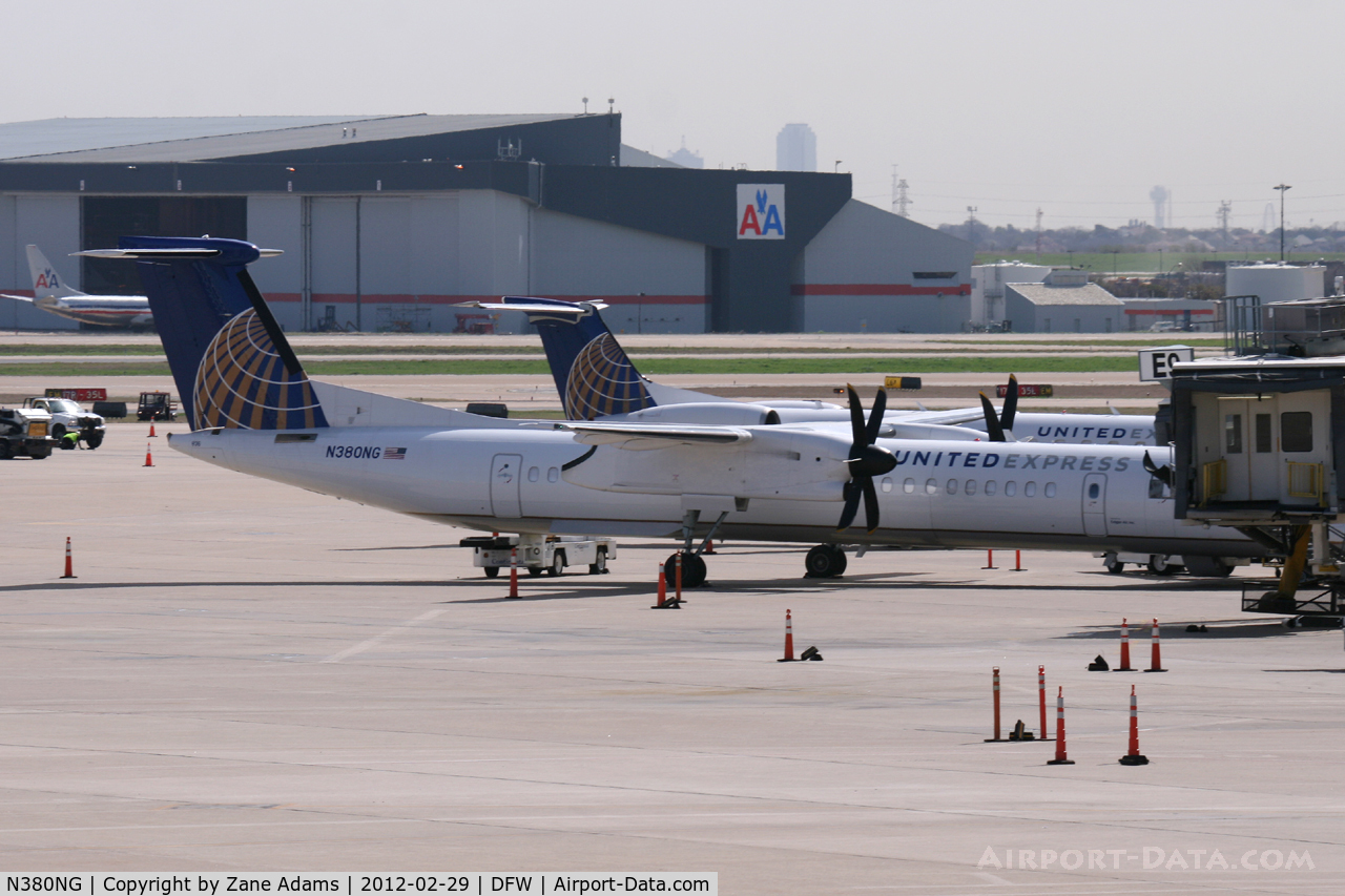 N380NG, 2011 Bombardier DHC-8-402 Dash 8 C/N 4380, At DFW Airport