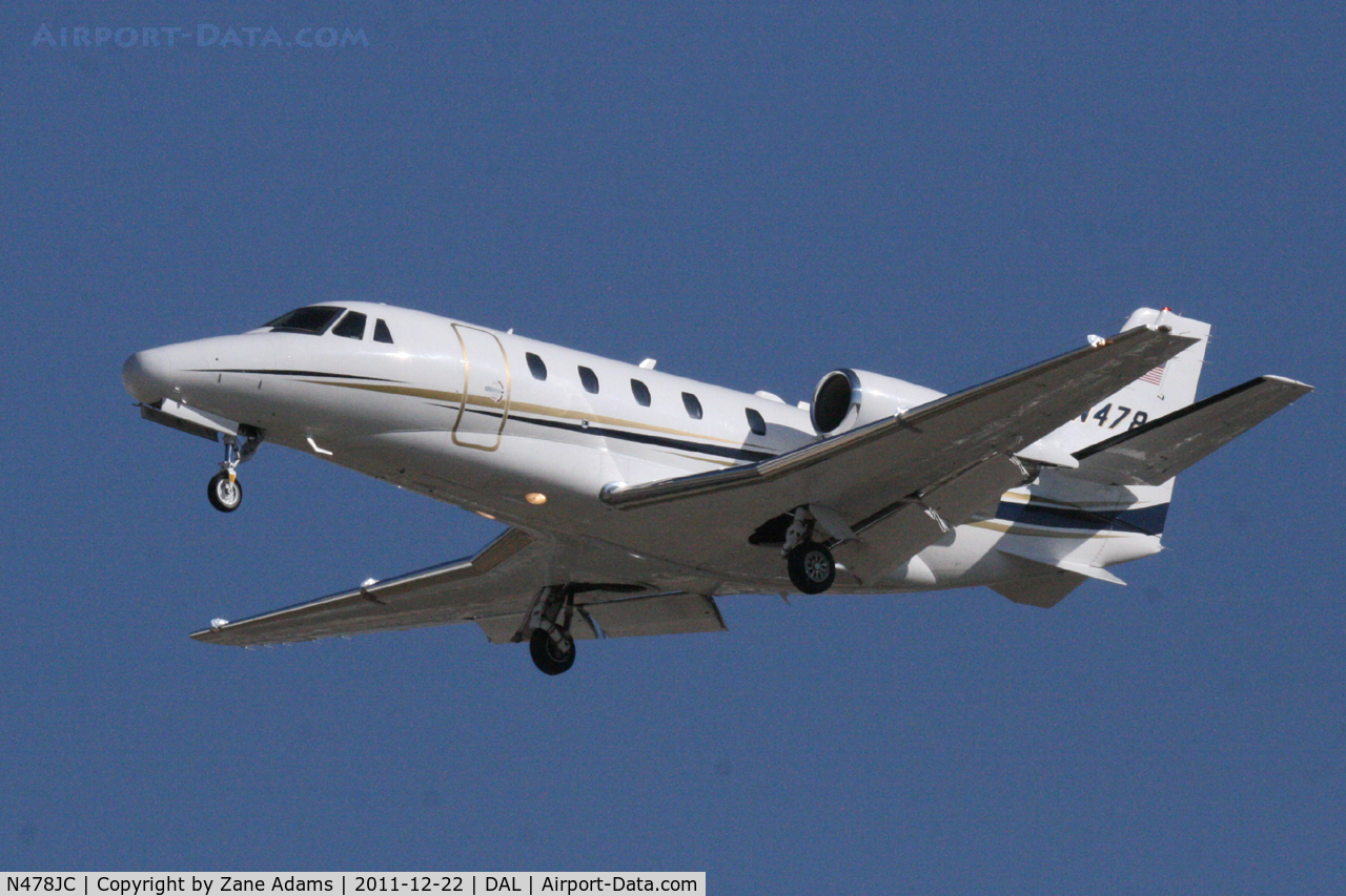 N478JC, 2004 Cessna 560XL C/N 560-5517, Landing at Dallas Love Field