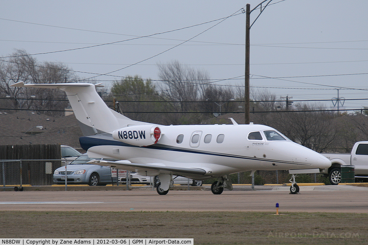 N88DW, 2010 Embraer EMB-500 Phenom 100 C/N 50000178, At Grand Prairie Municipal Airport