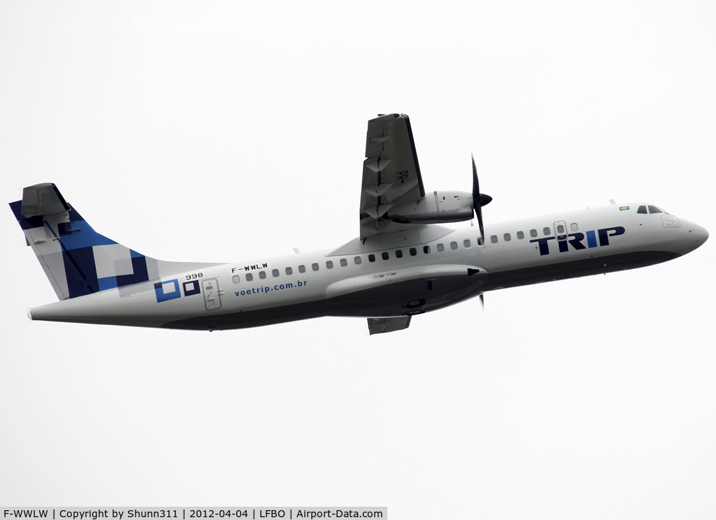 F-WWLW, 2012 ATR 72-600 C/N 998, C/n 998 - To be PR-TKM