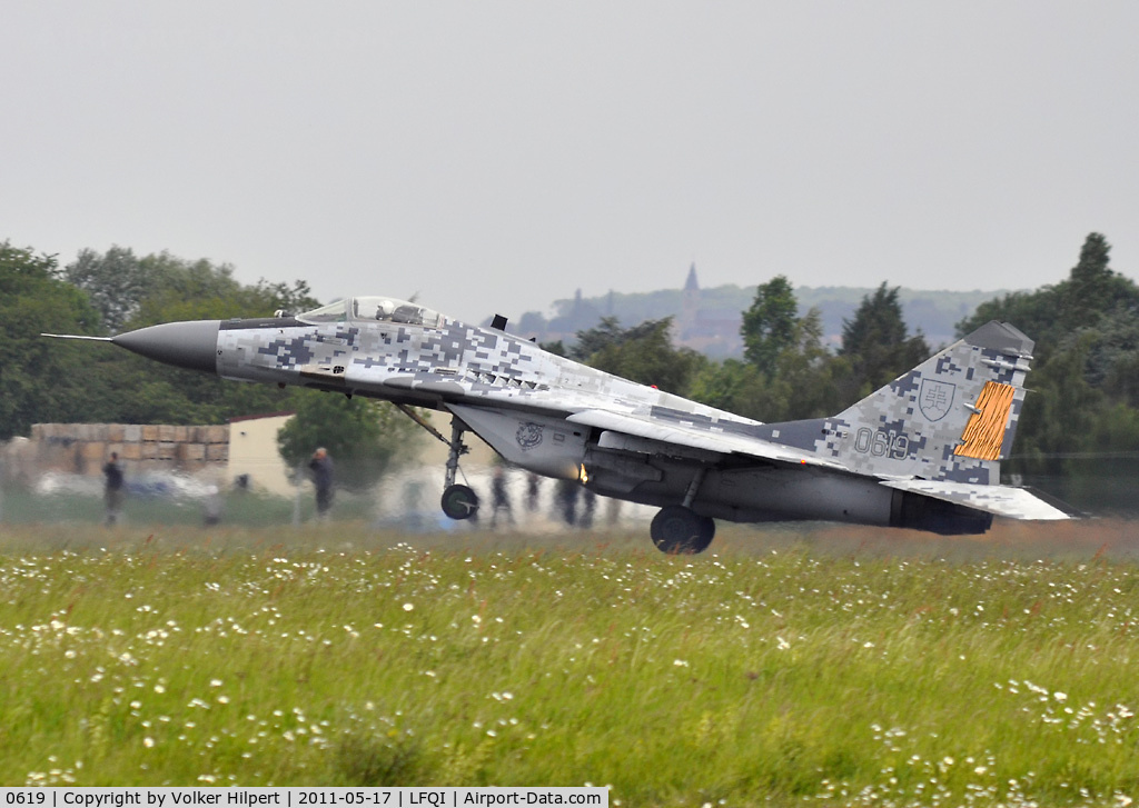 0619, Mikoyan-Gurevich MiG-29AS C/N 2960535406/4713, Tiger Meet 2011