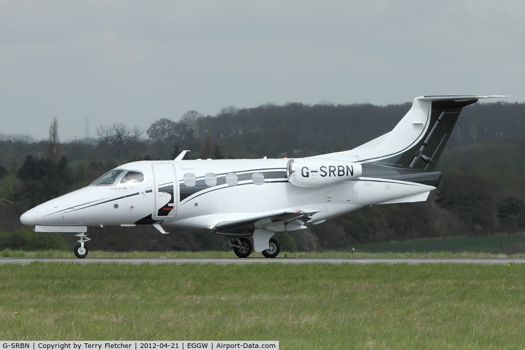 G-SRBN, 2009 Embraer EMB-500 Phenom 100 C/N 50000056, 2009 Embraer EMB-500 Phenom 100, c/n: 50000056 at Luton
