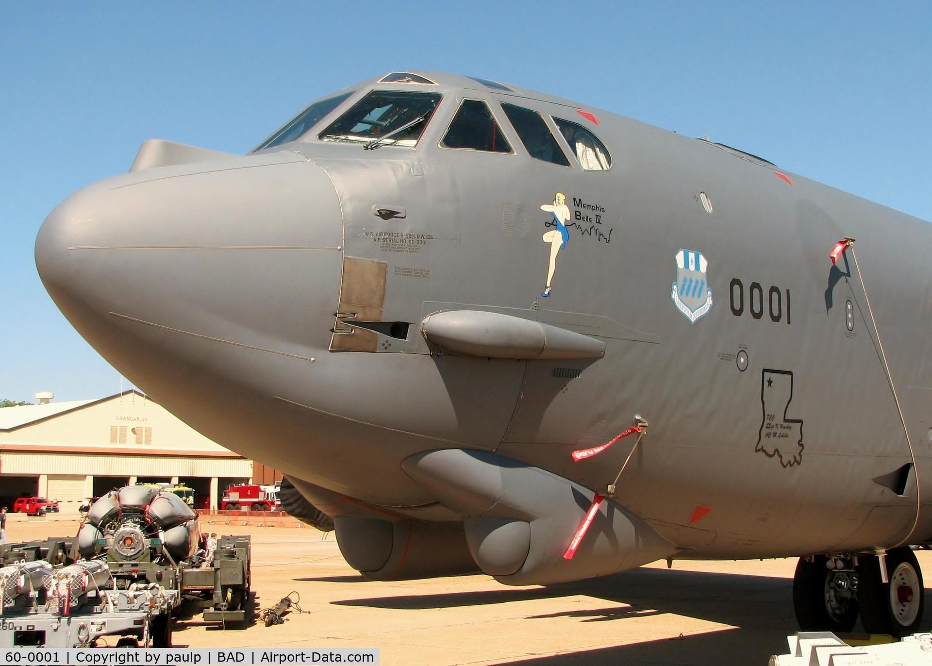 60-0001, 1960 Boeing B-52H Stratofortress C/N 464366, At Barksdale Air Force Base.