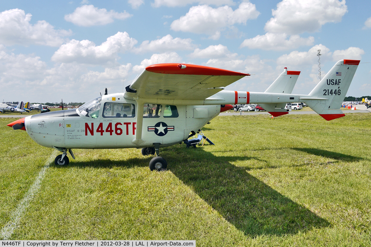 N446TF, Cessna 337A Super Skymaster C/N 337-0454, At 2012 Sun N Fun  ex USAF 67-21446
