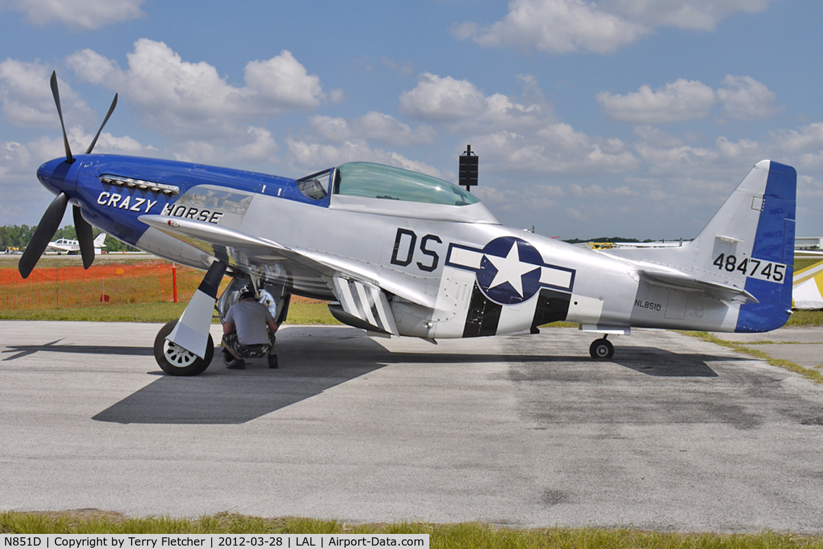 N851D, 1944 North American P-51D Mustang C/N 44-84745, At 2012 Sun N Fun