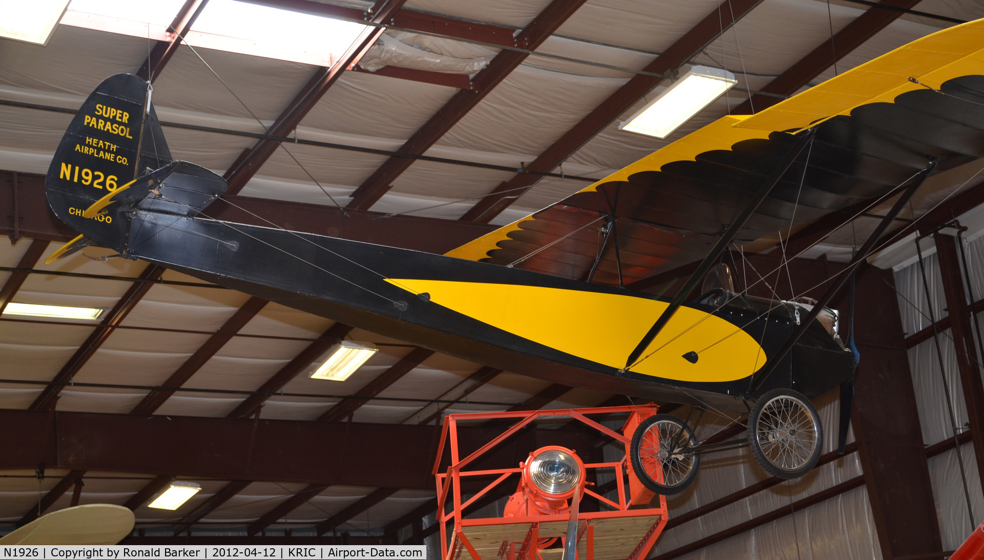 N1926, 1928 Heath LNA-40 Super Parasol C/N 31919, VA AviationMuseum