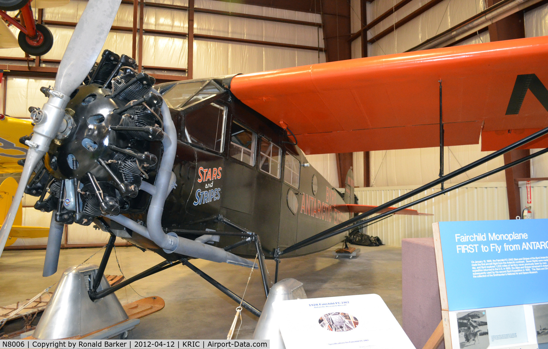 N8006, 1928 Fairchild FC-2-W2 C/N 140, VA Aviation Museum