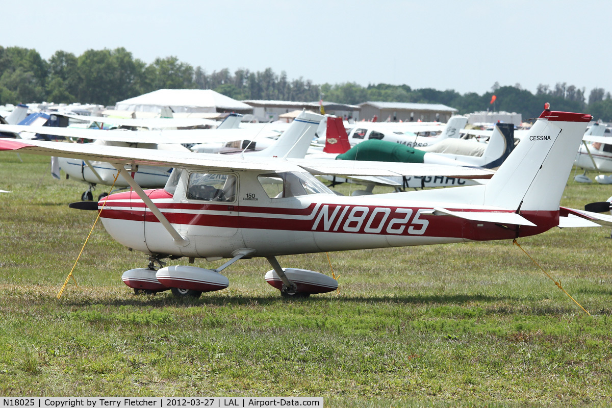 N18025, 1972 Cessna 150L C/N 15073741, At 2012 Sun N Fun