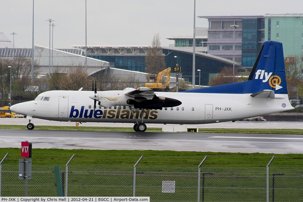 PH-JXK, 1991 Fokker 50 C/N 20233, Blue Islands leased from Denim Air
