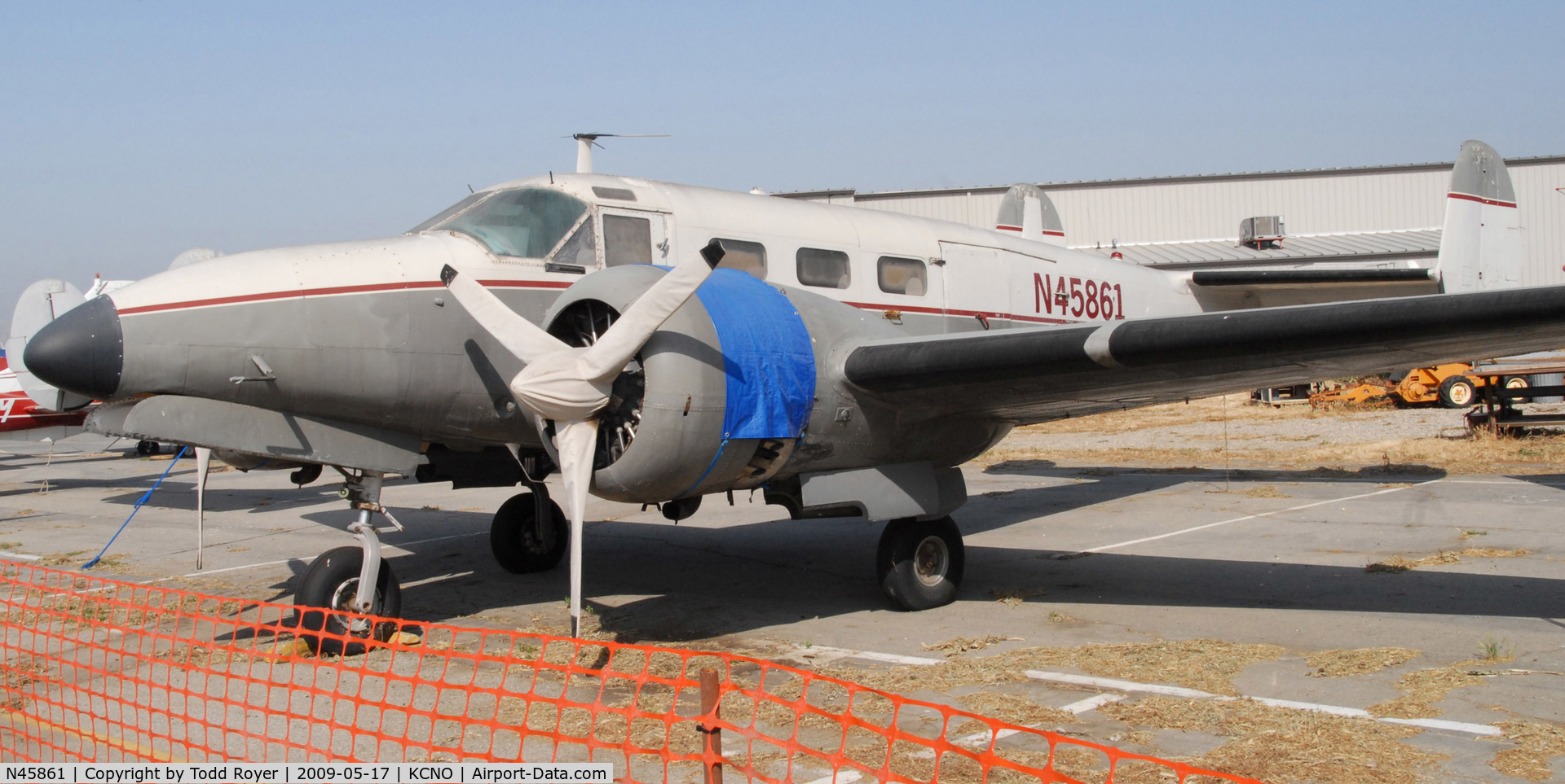 N45861, 1943 Beech TC-45J C/N 46-7236, At Chino in 2009