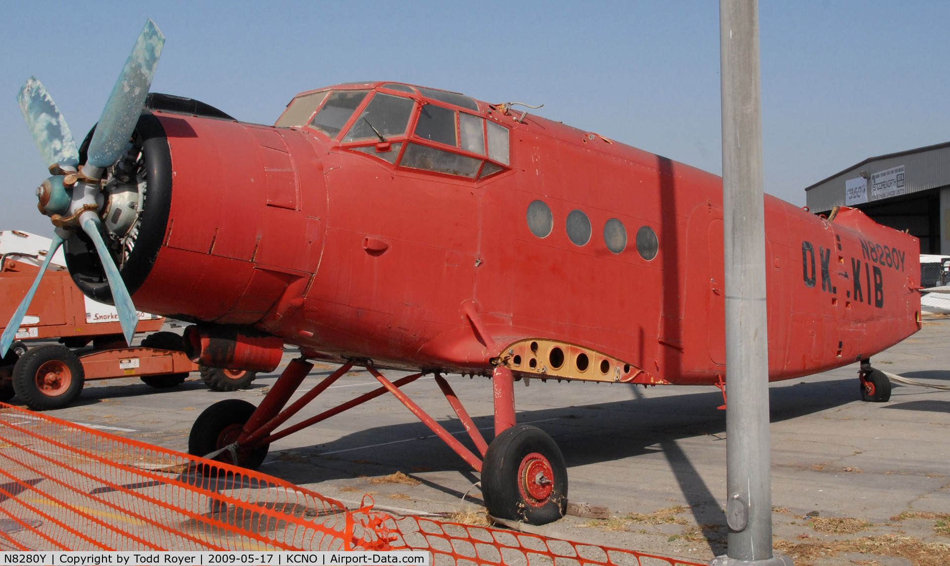 N8280Y, 1980 Antonov (PZL-Mielec) An-2 C/N 1G186-33, At Chino in 2009