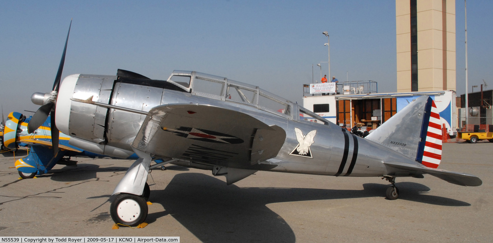 N55539, 1940 Republic AT-12 Guardsman C/N 483-38, Chino airshow 2009